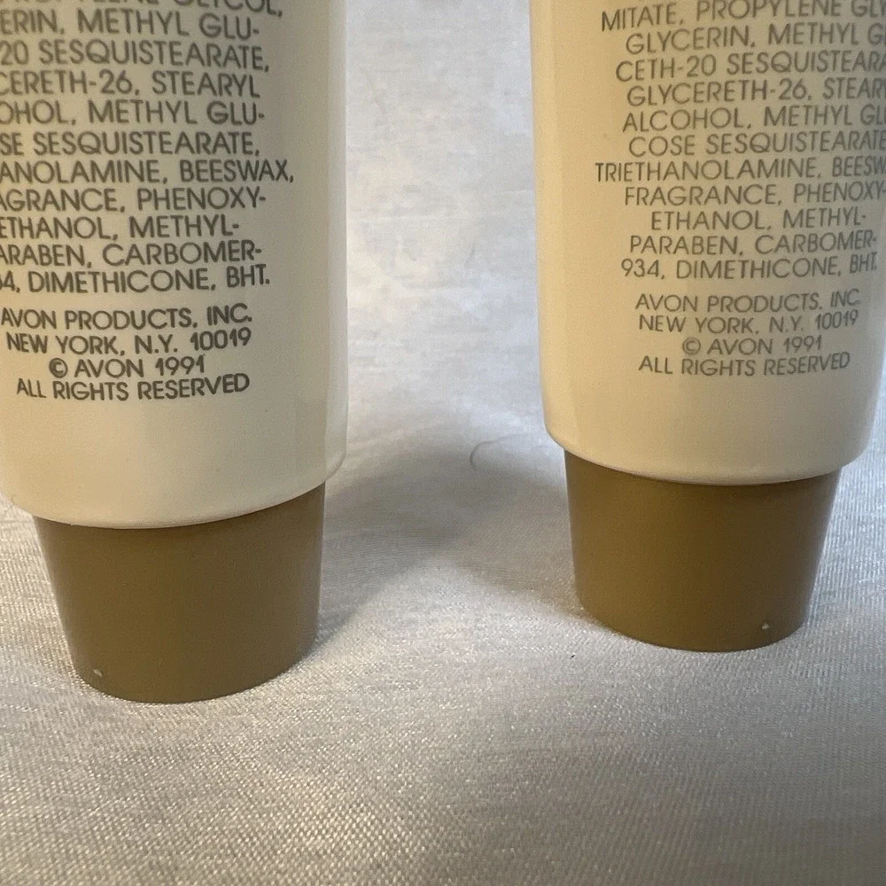 NOS - 2/ Vintage 1991 Avon Fragranced Hand Cream -‎ 3oz Splendor & Beguiling